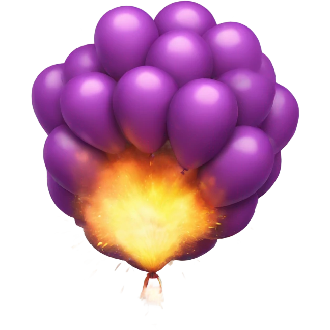 Exploding balloon emoji