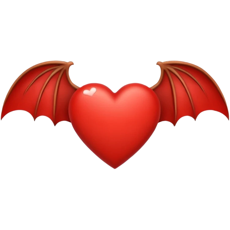 heart with bat wings emoji