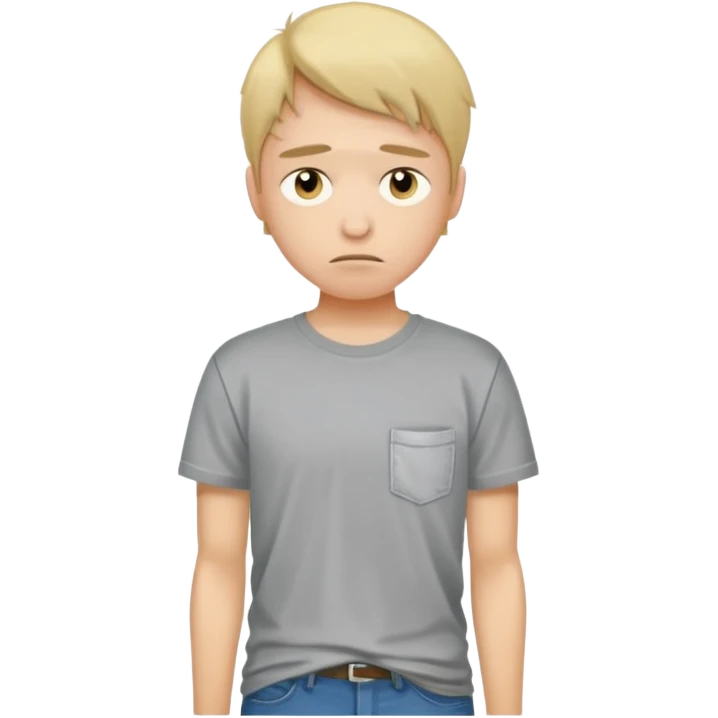 sad student with empty pockets emoji