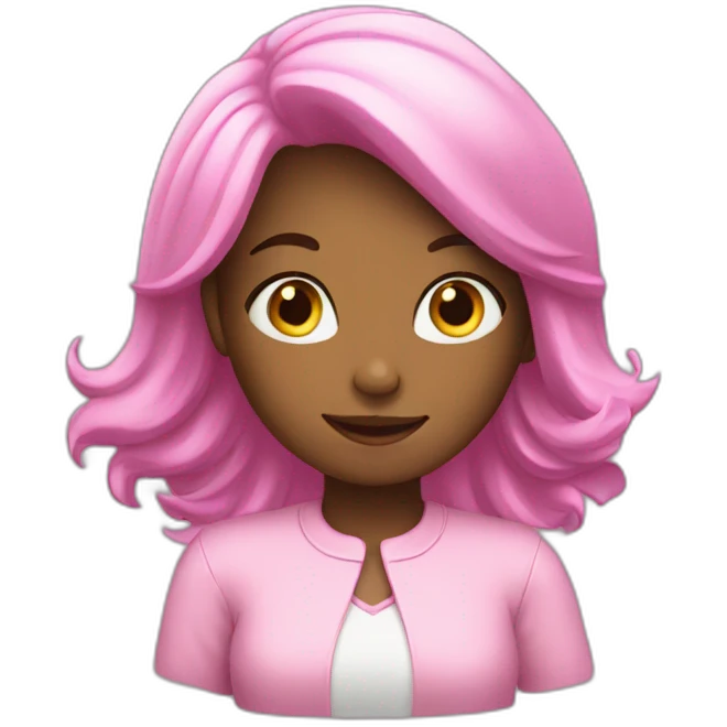 girl saying thank you emoji