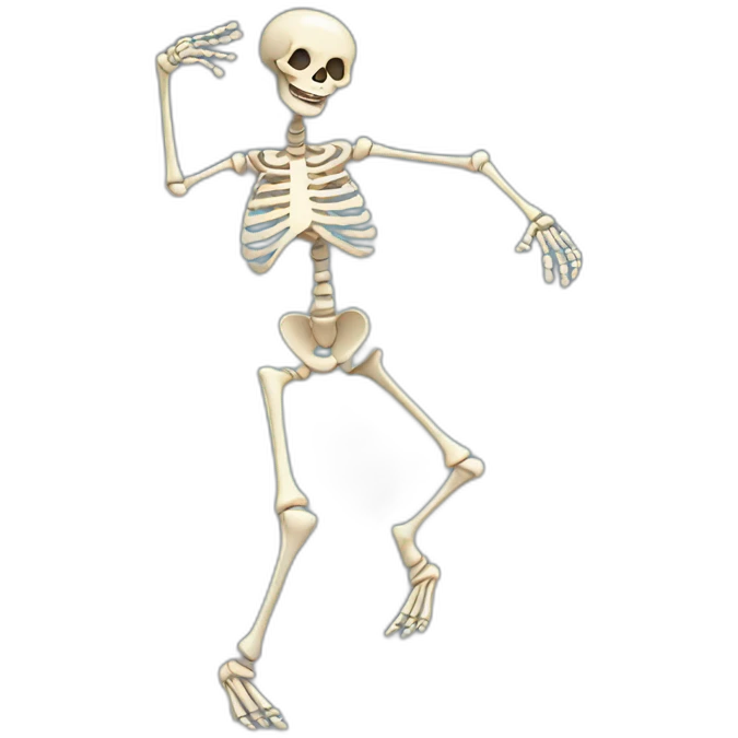 dancing skeleton emoji