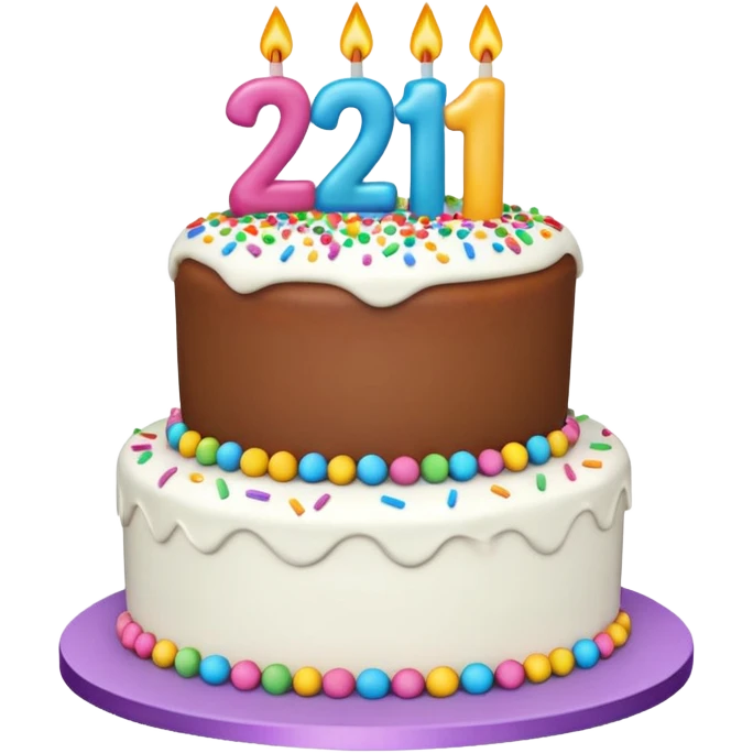 Aimee 21st birthday cake emoji