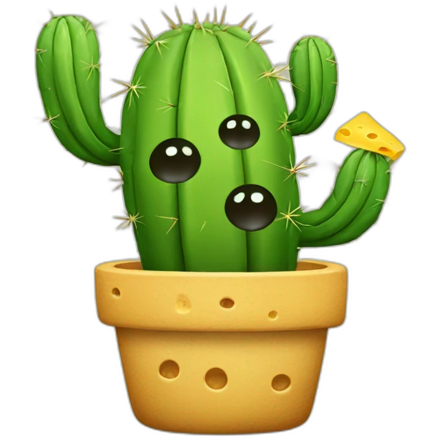 cactus with cheese emoji