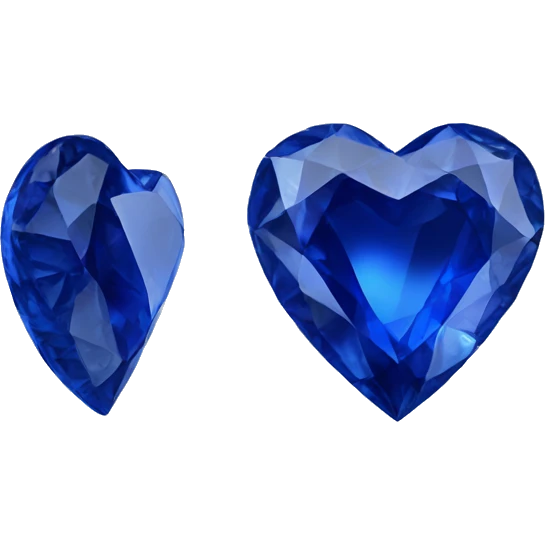 Sapphire heart gem emoji