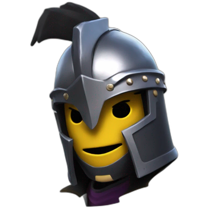 Joueur fortnite skin chevalier noir emoji