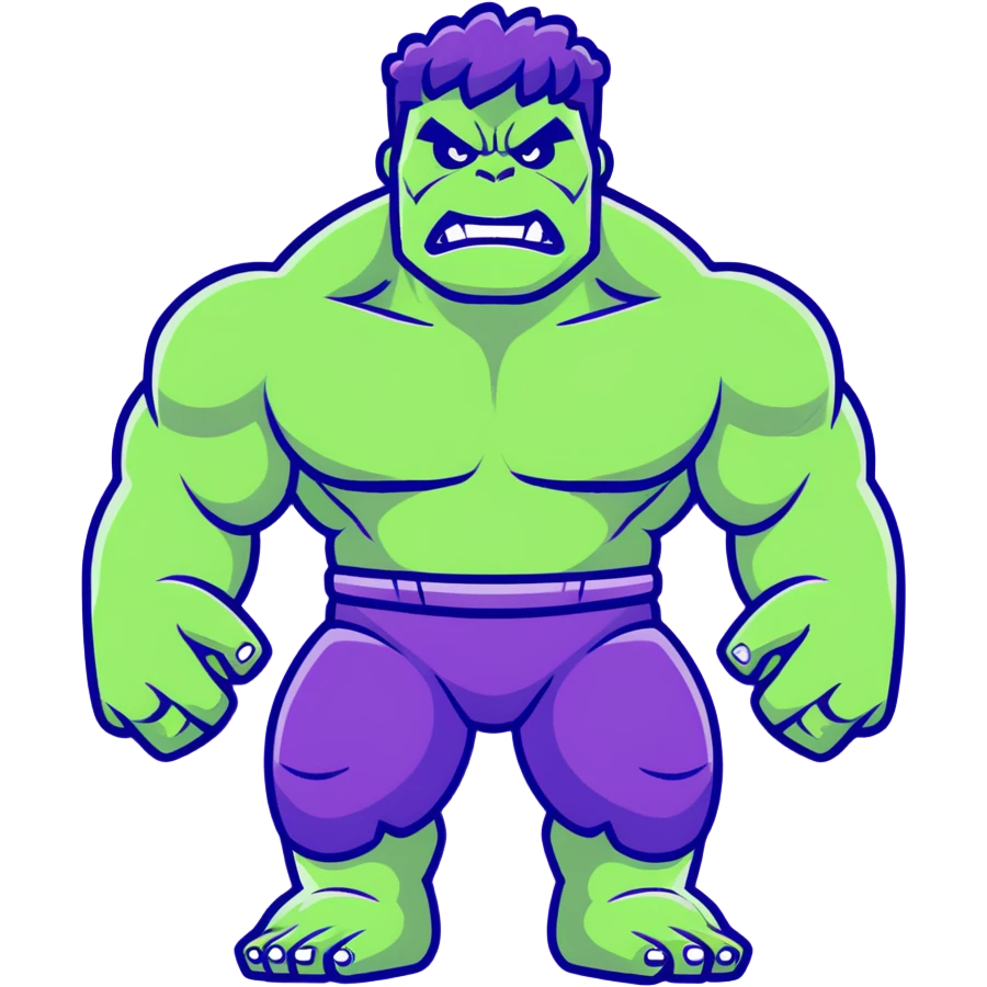 Purple hulk emoji