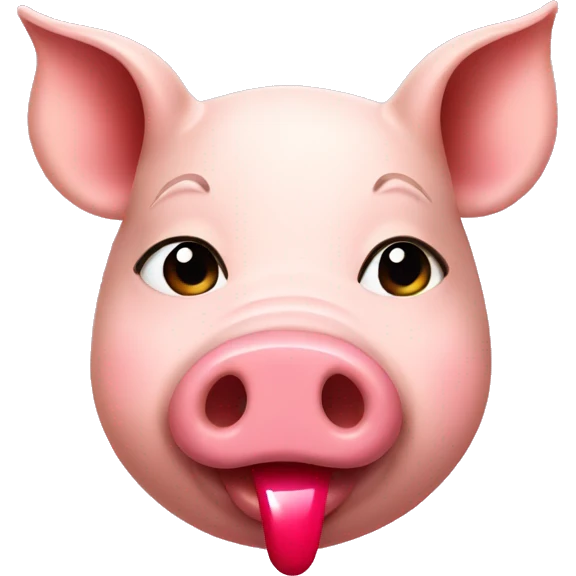pig with lipstick  emoji
