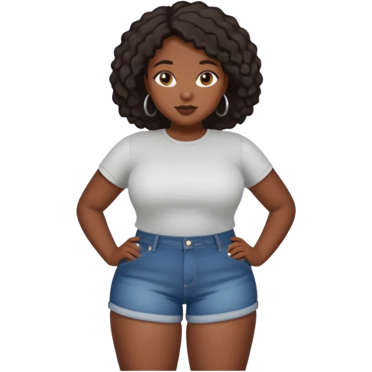Black girl booty emoji