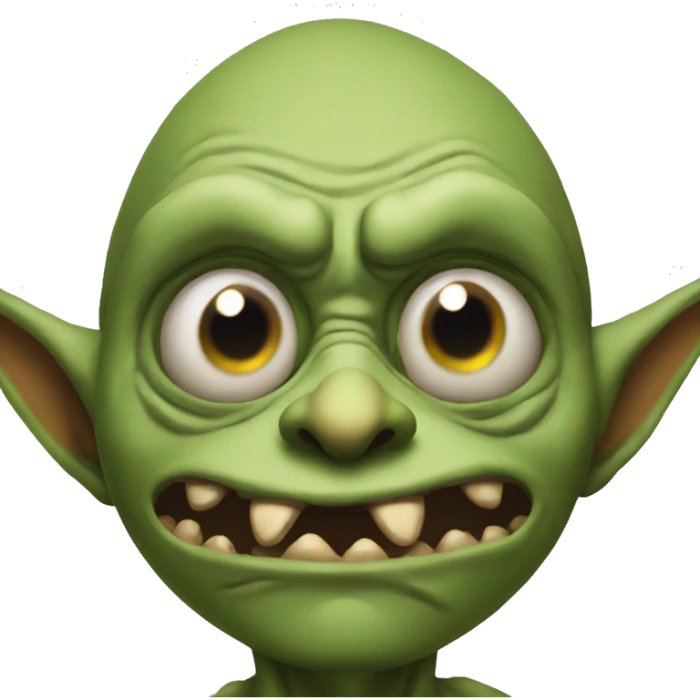 A goblin with one eyeball emoji