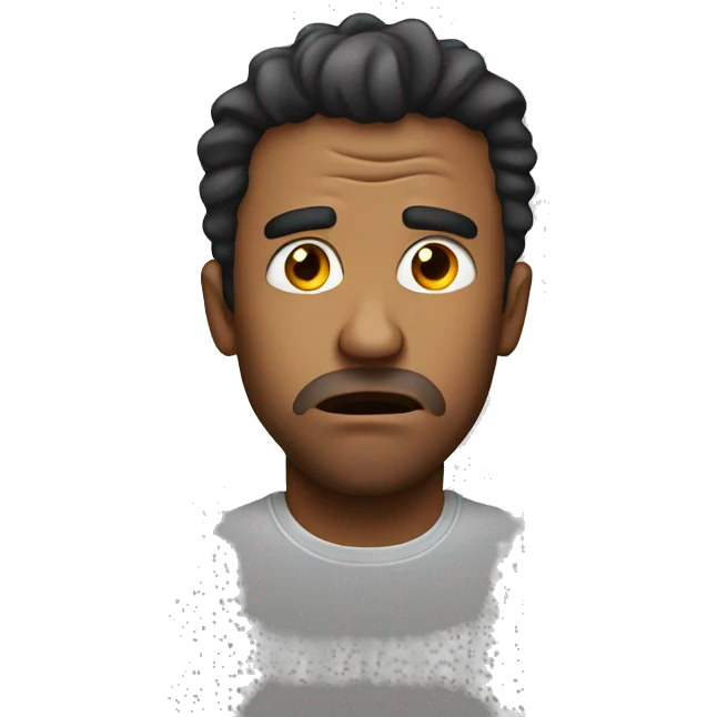 Man scared of ex emoji
