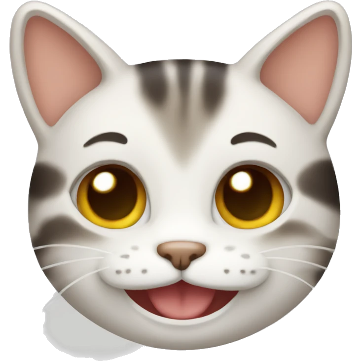 Cute cat smiling  emoji