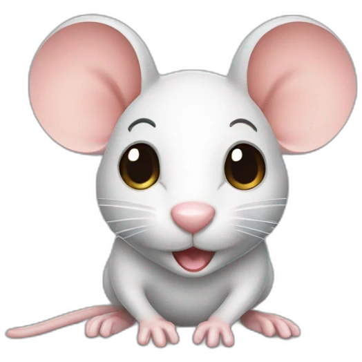 Mouse with patch emoji