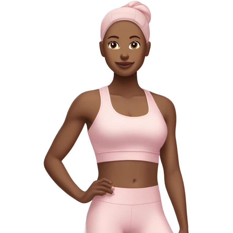 pastel pink fitness emoji