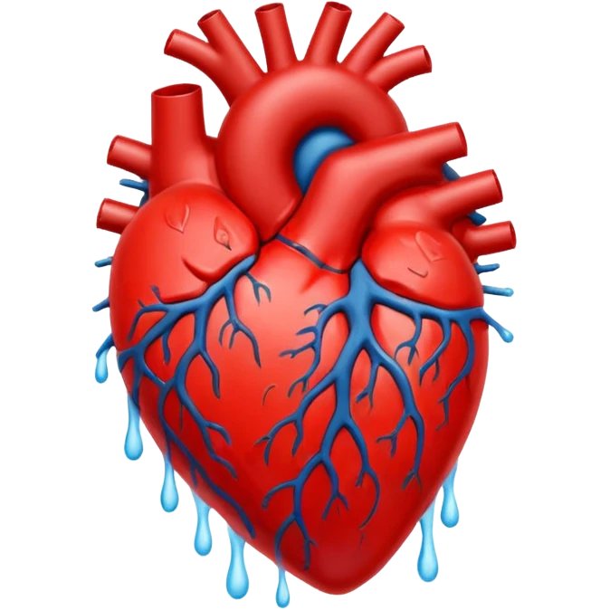 red beating heart emoji