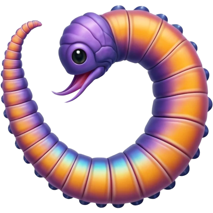 Polychaete worm emoji