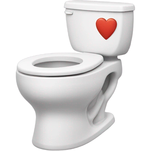 Make a heart made out of a toilet emoji