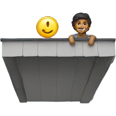 A person on the roof emoji
