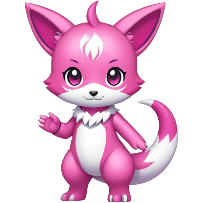 Shiny Chibi Anthro Sona Fakemon-Spectrobe Full Body emoji