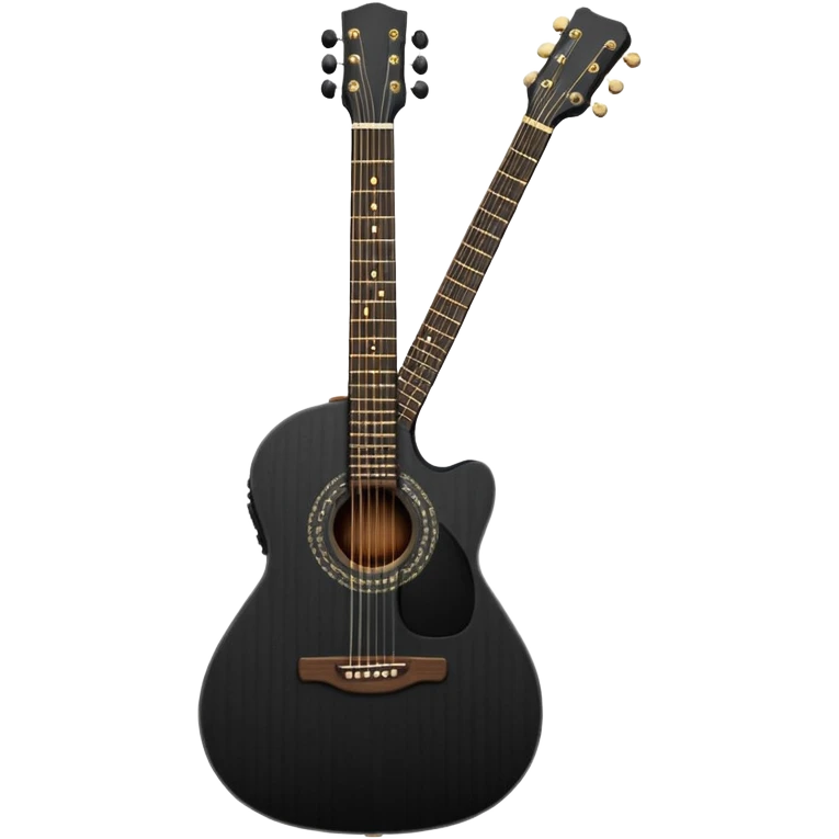 Black guitar emoji
