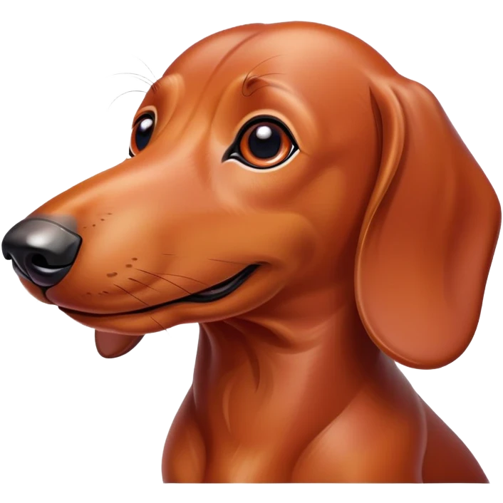 Perro salchicha pero de verdad es una salchicha emoji