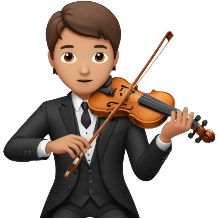 male violinist emoji
