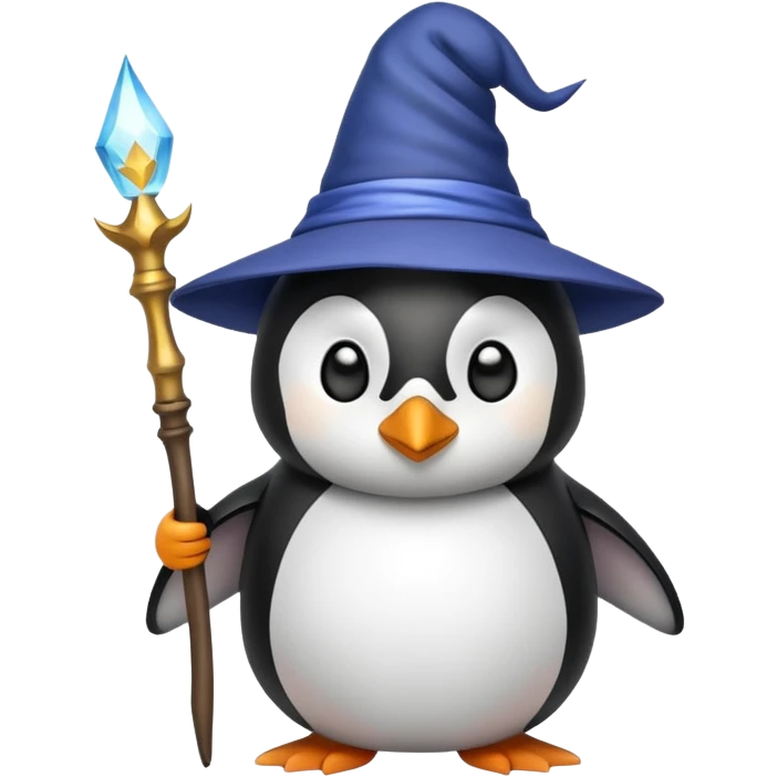 Penguin Wizard emoji