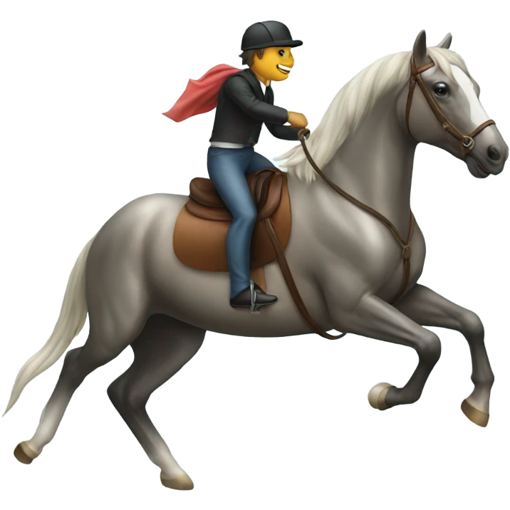 Dolphin riding a horse emoji