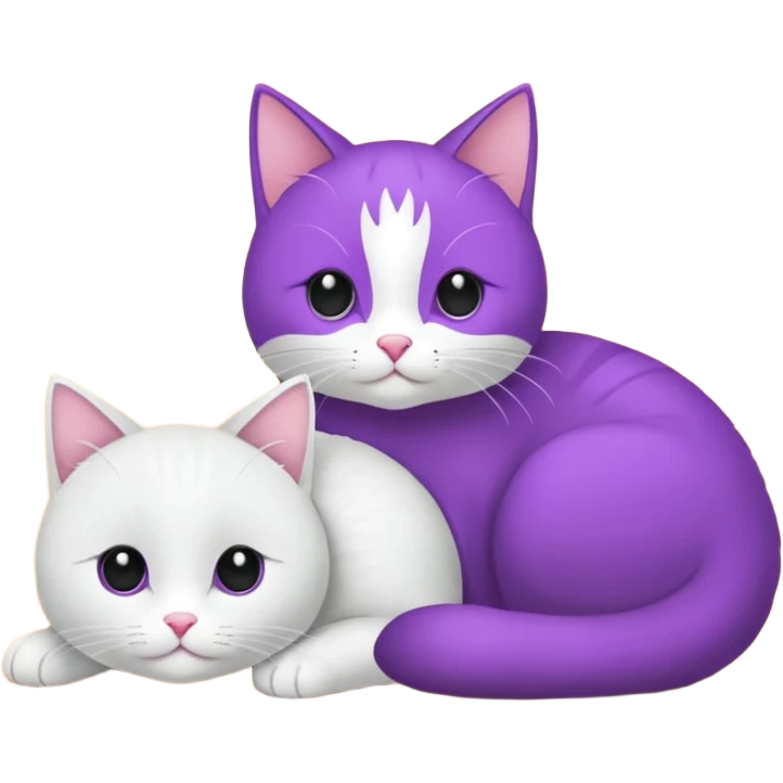 Робот фиолетовый кот emoji