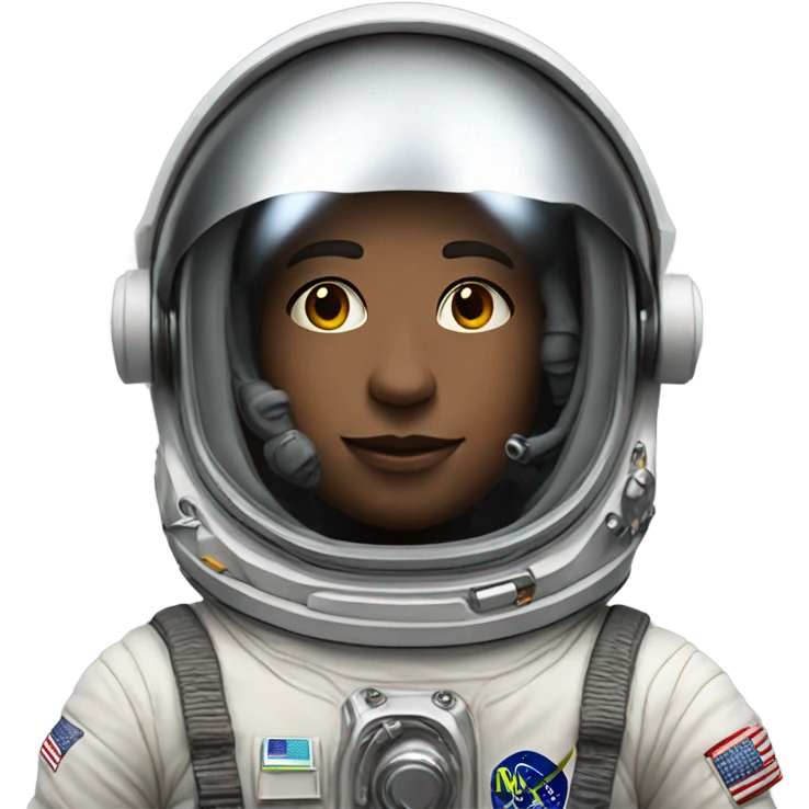 realistic portrait of astronaut emoji