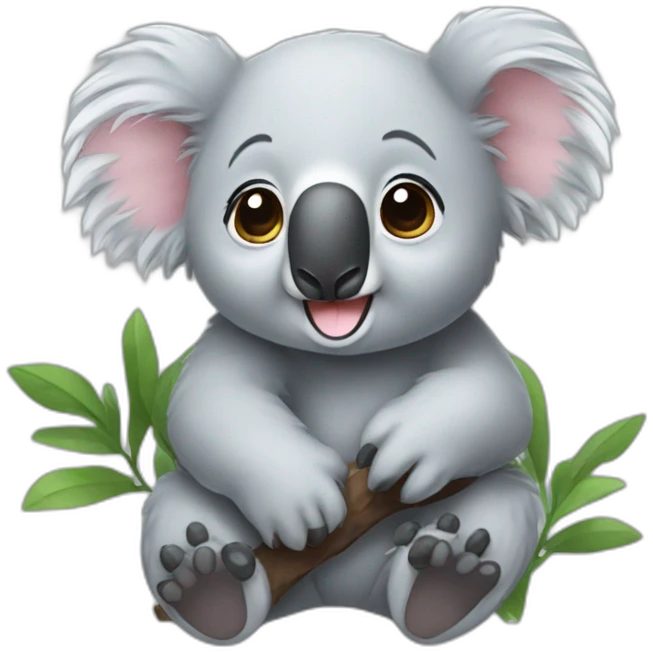 Koala mignon emoji
