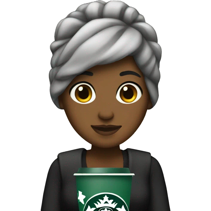 Starbucks fan girl emoji