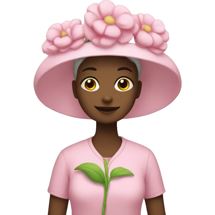 Flower mom girl  emoji