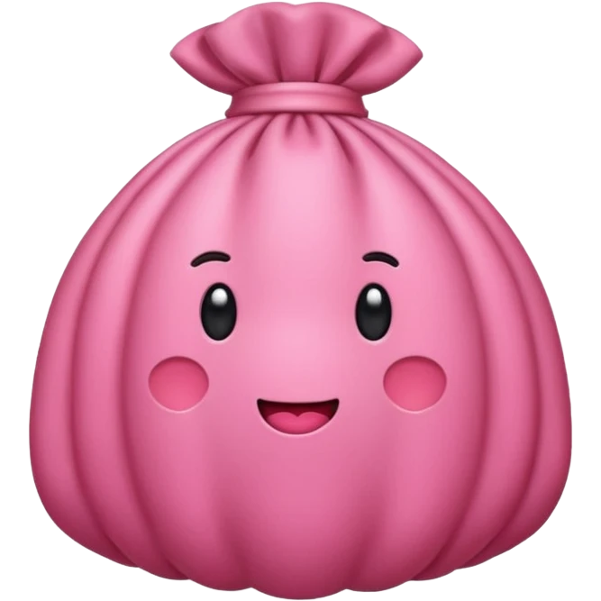 Bolsón rosado emoji
