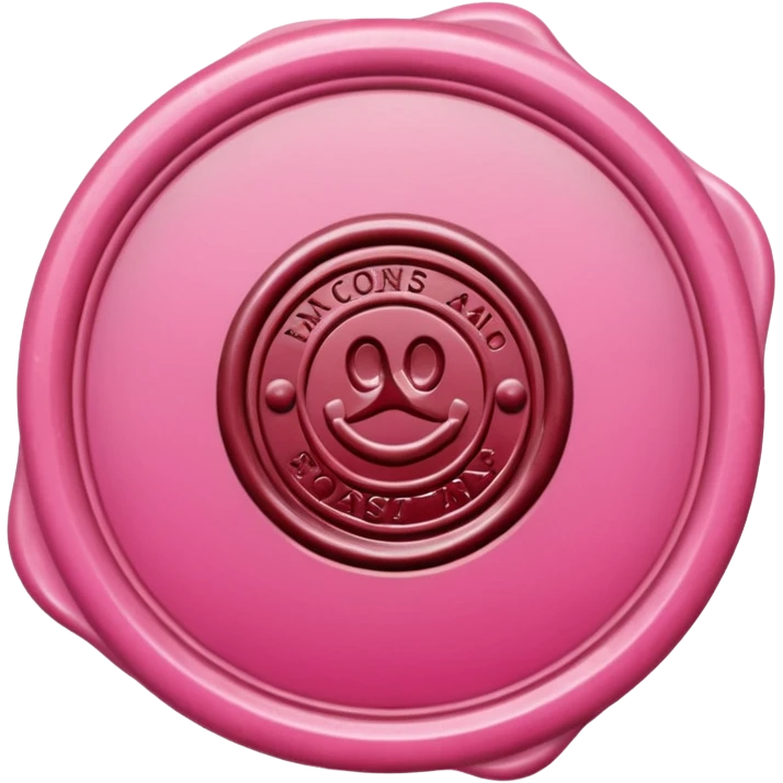 pink wax seal envelope emoji