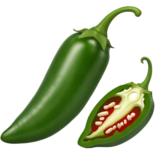 jalapeno pepper sliced open emoji