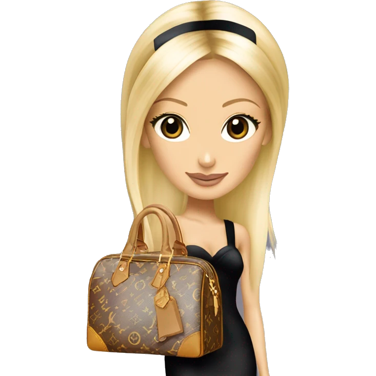 Paris Hilton with louis vuitton bag murakami  emoji