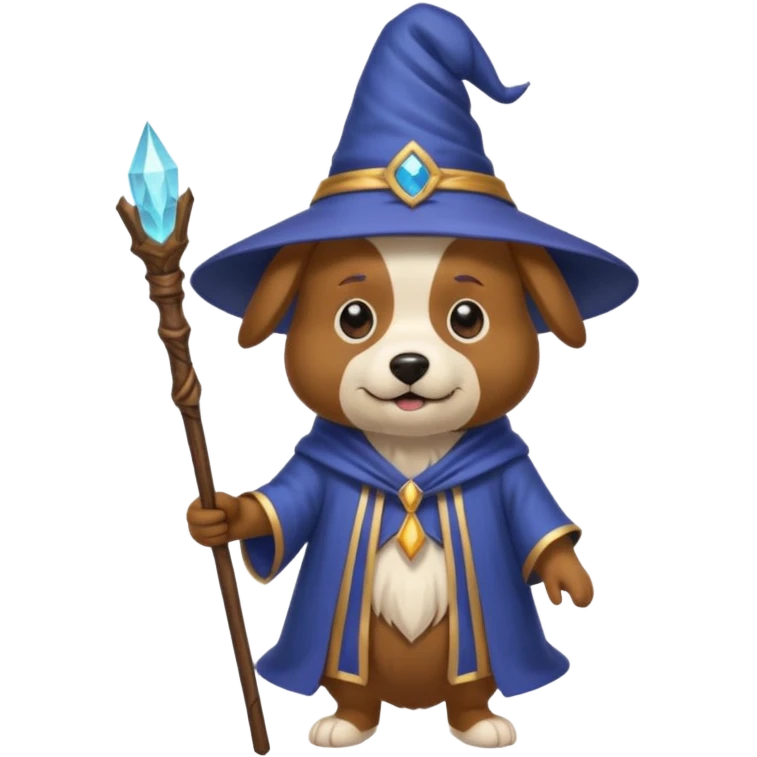 Dog wizard emoji