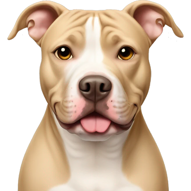 Beige American pit bull emoji