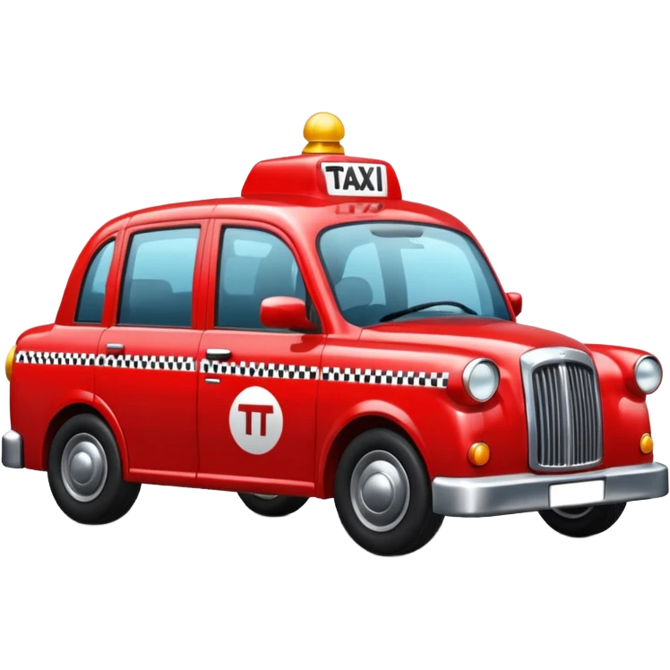 red taxi emoji