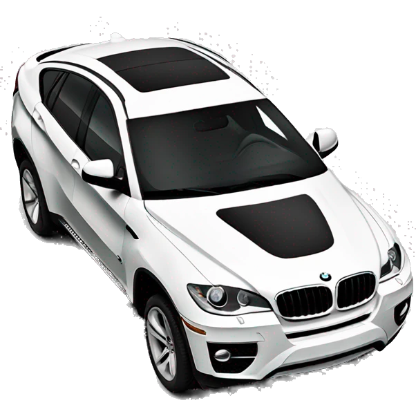 Bmw x6 white  emoji