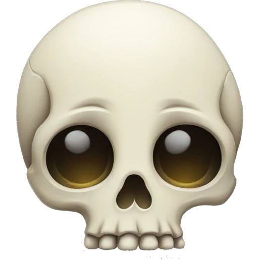 sad skull emoji