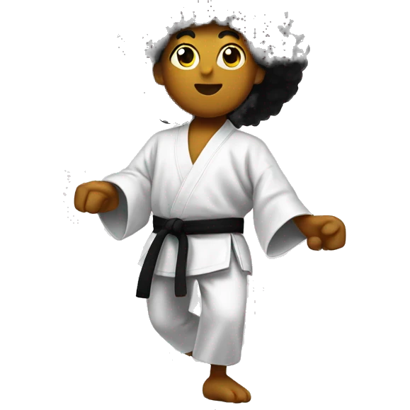 karate black afro chicken emoji