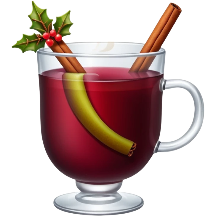 mulled wine in glass cup without straw emoji