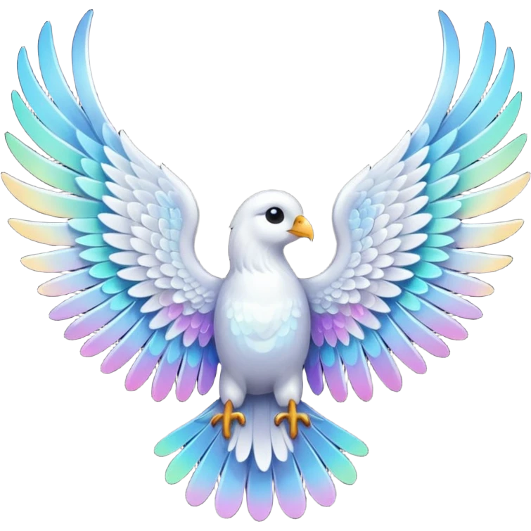 Glitter White Wings emoji