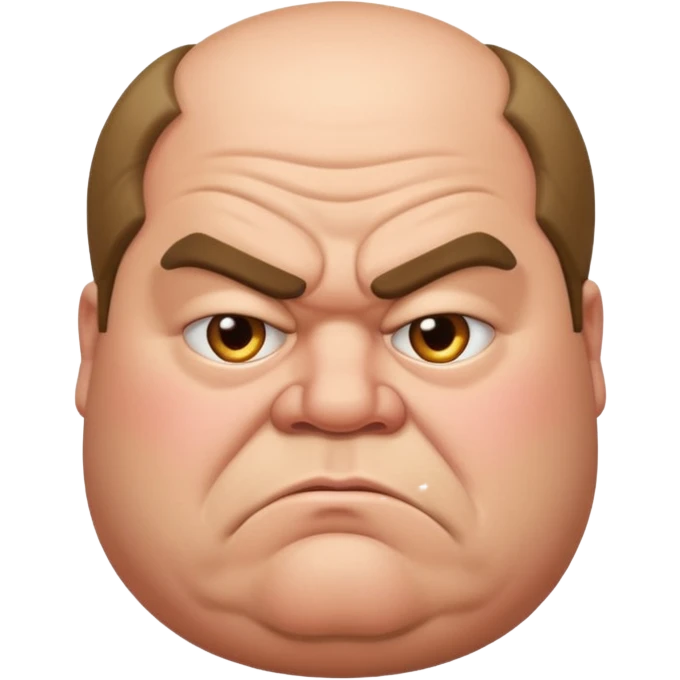 fat grumpy man emoji