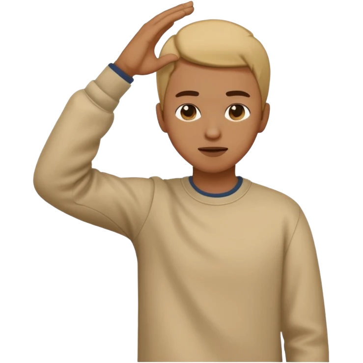 a person dabbing  emoji