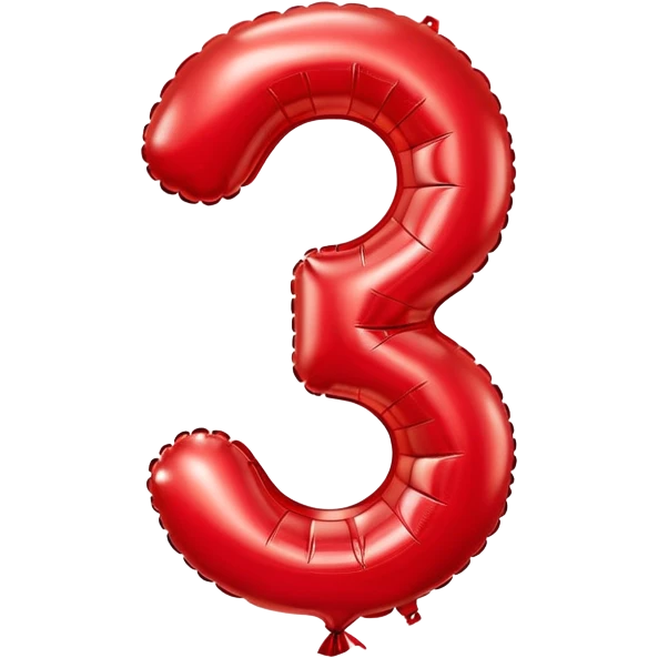 number 33 as balloon emoji
