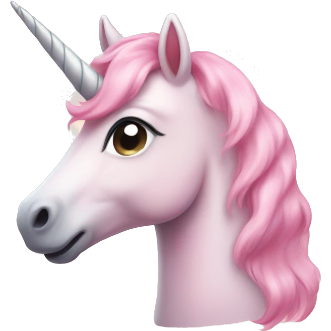 cute pastel pink unicorn emoji