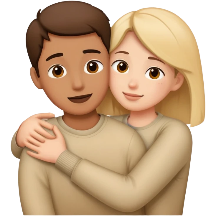 Friend hugging the ones face you see is saying shhhhhhhh emoji