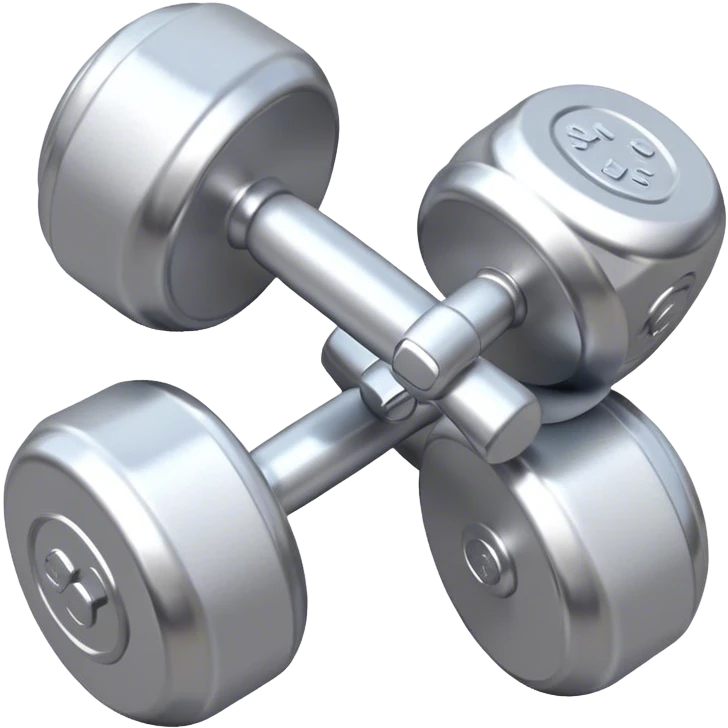 white dumbbells  emoji